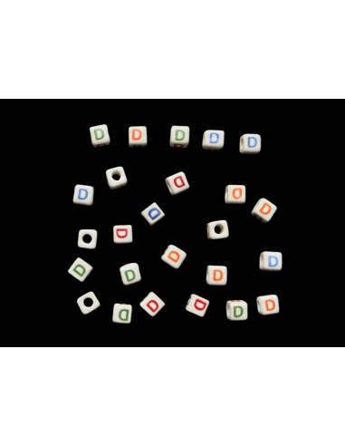 Cuentas de Ceramica Letra D