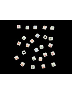 Cuentas de Ceramica Letra F