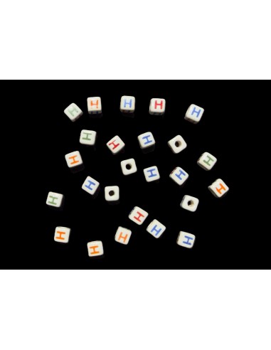 Cuentas de Ceramica Letra H