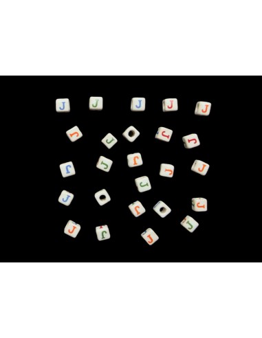 Cuentas de Ceramica Letra J