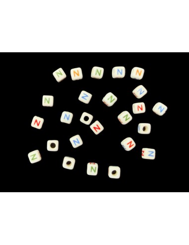 Cuentas de Ceramica Letra N