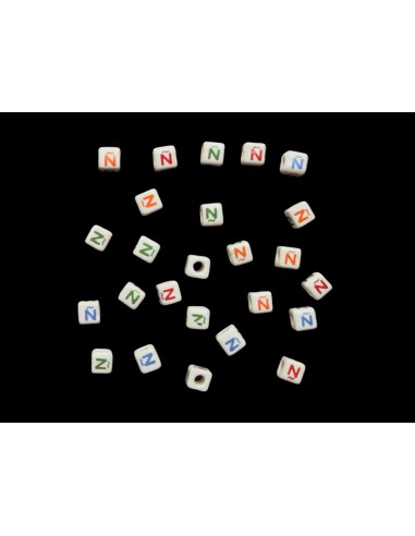 Cuentas de Ceramica Letra Ñ