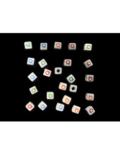 Cuentas de Ceramica Letra Q