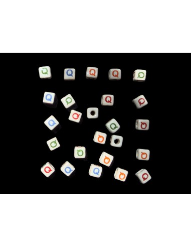 Cuentas de Ceramica Letra Q