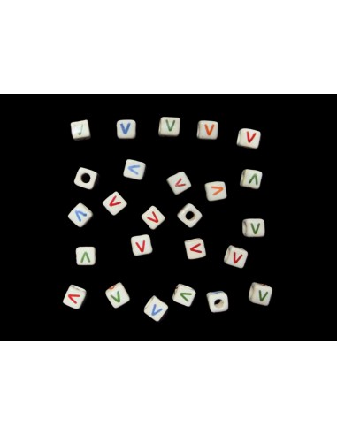Cuentas de Ceramica Letra V