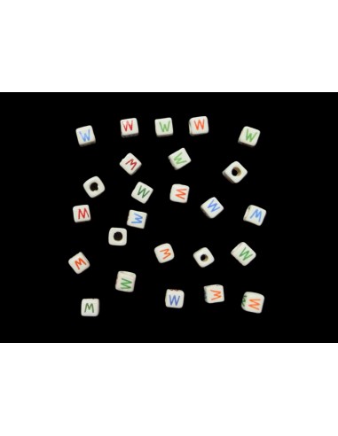 Cuentas de Ceramica Letra W