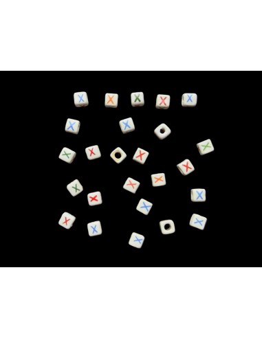 Cuentas de Ceramica Letra X